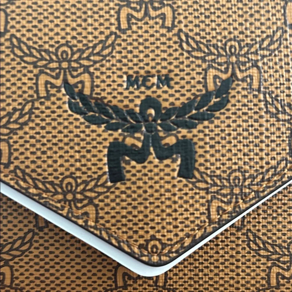 MCM‎ Himmel Lauretos Wallet On Chain Cognac Visetos Monogram